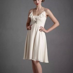 BHLDN Quillaree Couplet Dress Wedding White